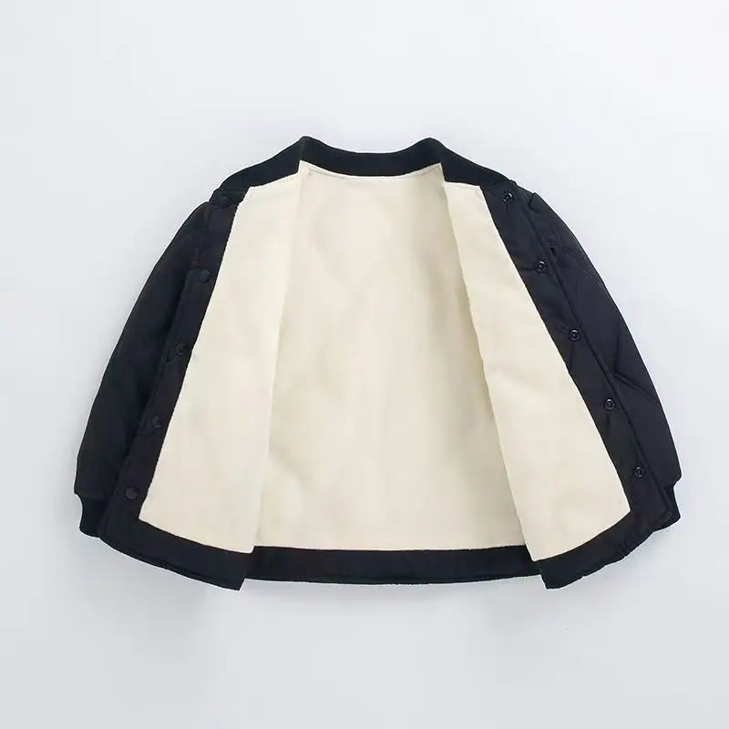 Teen Boys Girls Down Coats Children Winter Thick Warm Cotton Jackets Autumn Kids Casual Padded Outerwear Children Fleece Clothes