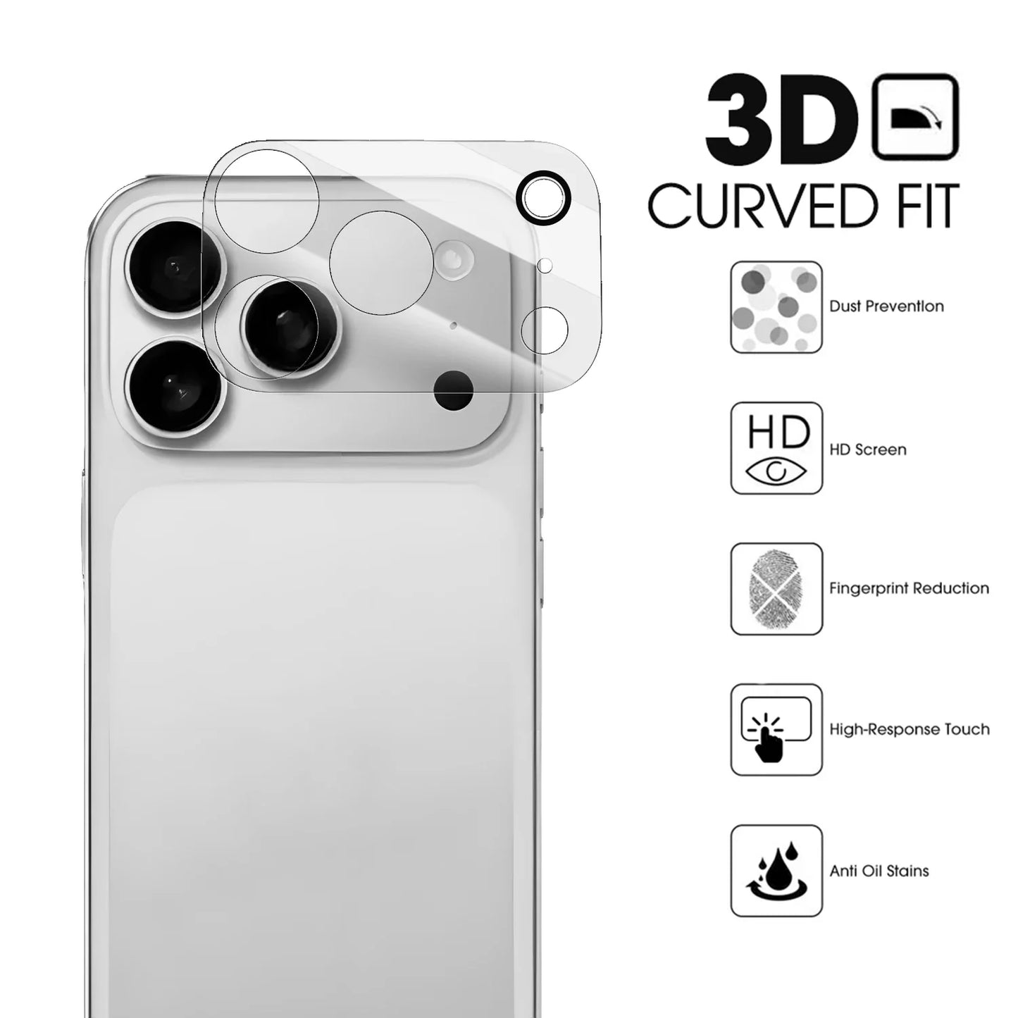 IPhone 17 Air Pro Max 3D camera lens screen protector suitable for iPhone 17 17 ProMax 17Air 17Pro back protective film