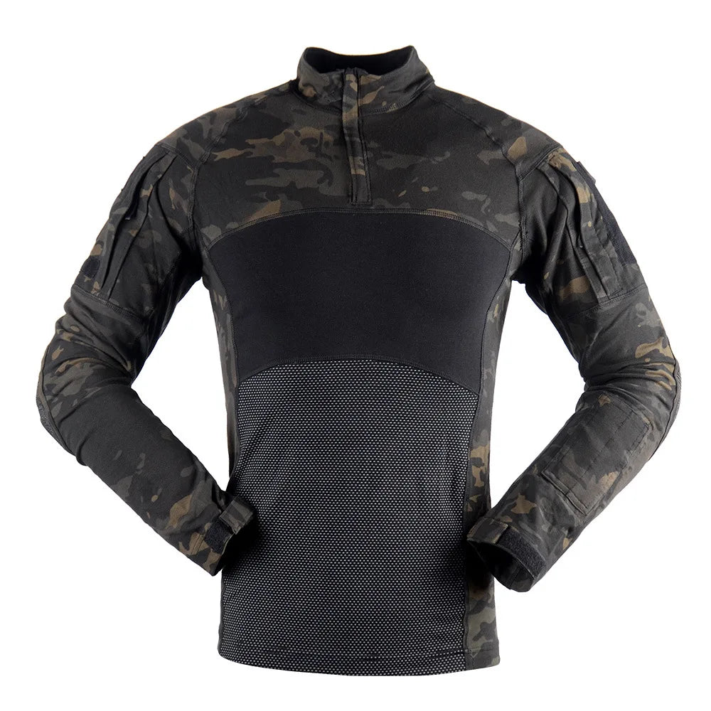 Tshirt New G4 Long Sleeve T Shirts Frog Suit CS Tactical Camping Field Soft Knitted Hiking Training Trip T-shirt Men Clothing