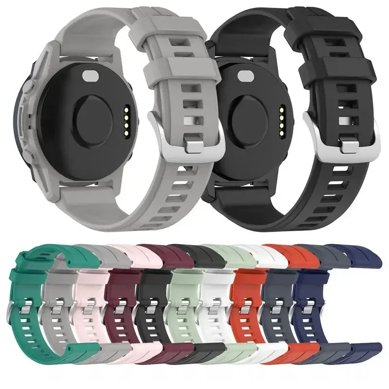 22mm Watch Strap For Garmin Descent G1/Forerunner 745 945 935/approach S62 Smartwatch Sport Silicone Wrist Band Bracelet