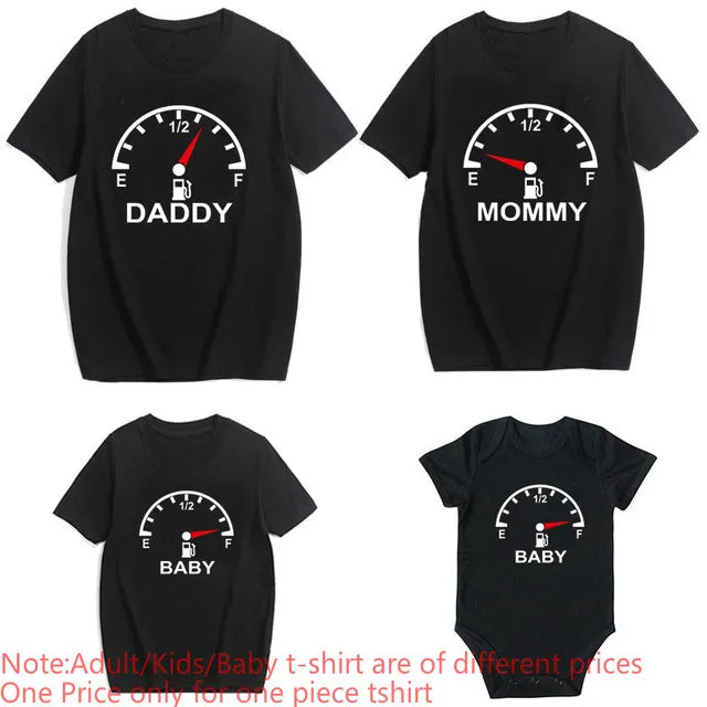 Mom Dad Me Family Matching Outfits Father Daughter Son Clothes Look Tshirt Dad and Me Dad Baby Kids Clothes Father Baby Outfits