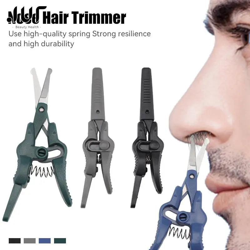 Nose Hair Scissors Stainless Steel Round Head Beauty Trimmer Nose Hair Trimmer Portable Ergonomics Nose Hair Cutter