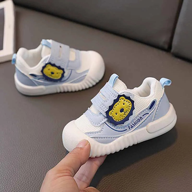 0-3 Years Baby Soft Soled Walking Shoes Spring Autumn Mesh Upper Breathable Casual Sports Shoes Anti Slip Anti Kick Sneakers