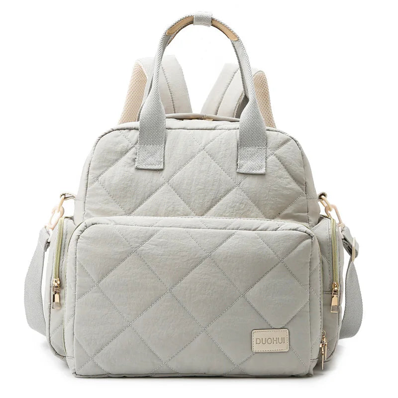 Personalized Mom Bag Backpack Solid Color Mother Insulation Bottle Handbag Baby Diapers Organizer Maternity Bags