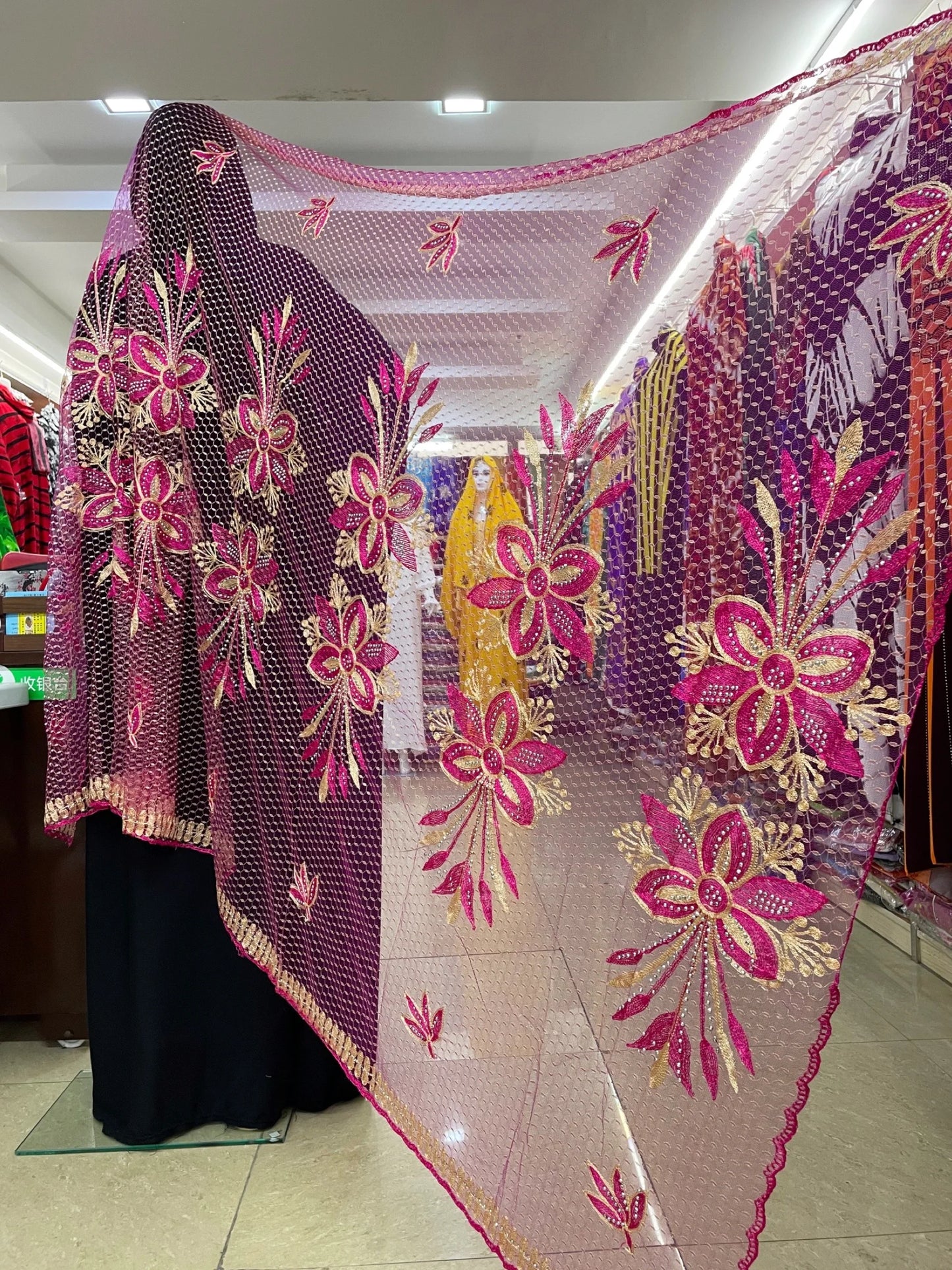 2024 Limited Time Offer Hot Sale Fashion Muslim Scarf Net Hijab Pashmina African Women Hijab Scarf Dubai On Wholesale Price
